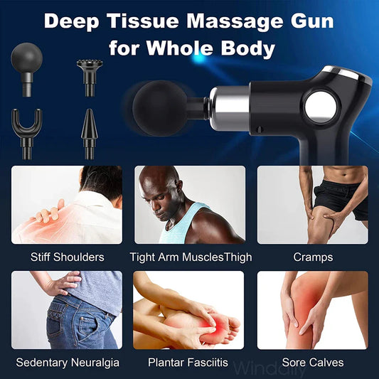 Digital Mini Electric Massage Gun | Portable Deep Tissue Pain Relief | UAE Cash on Delivery