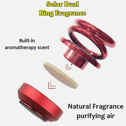 Solar-Powered Rotating Car Air Freshener | Luxury Scent Diffuser UAE COD