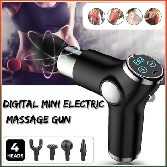 Digital Mini Electric Massage Gun | Portable Deep Tissue Pain Relief | UAE Cash on Delivery
