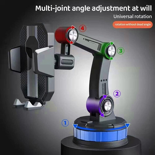 One-Button Car Phone Holder | 360° Rotation | Secure Suction Mount | UAE COD